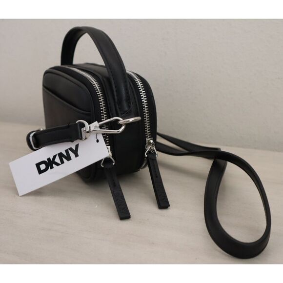 DKNY R52EZL37-BSV Black O/S PU Leather Naria DZ Top Handle/Crossbody Bag - Picture 6 of 16